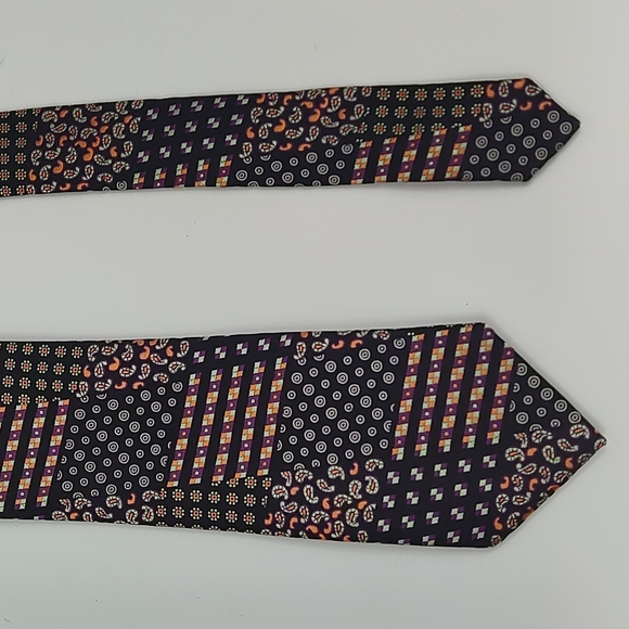 Bruno Marchesi Silk Multi Patterned Tie - Picture 6 of 9